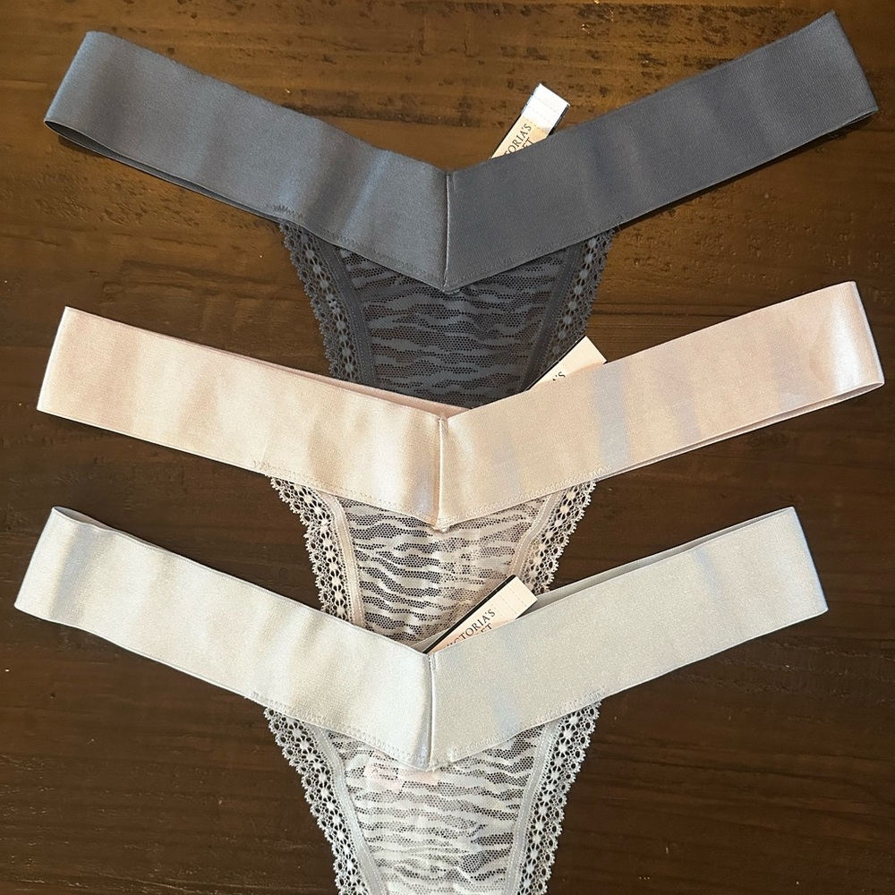 Victoria's Secret 3 Lace Thong Bundle